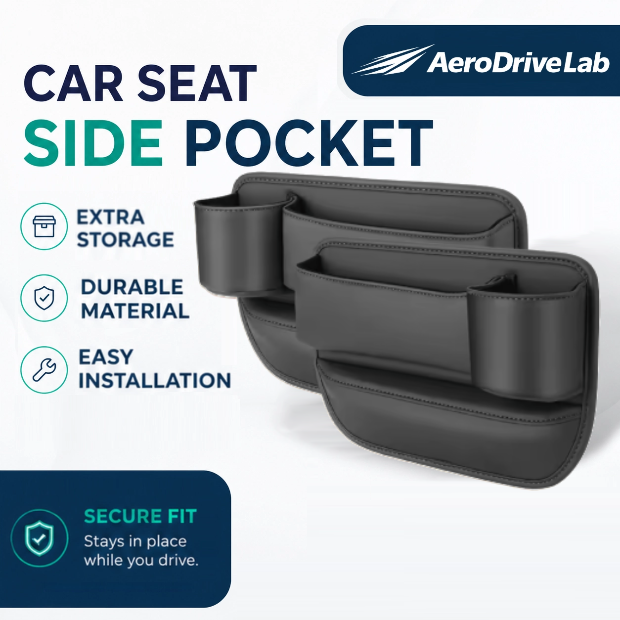 AeroDriveLab™ Car Seat Side Pocket