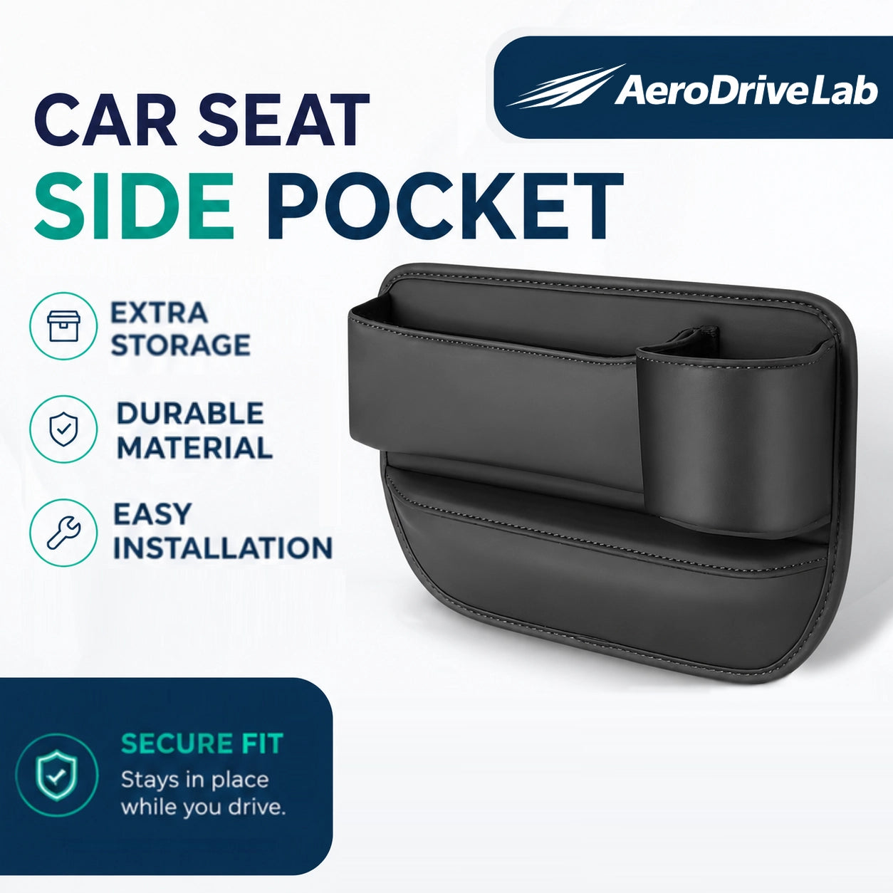 AeroDriveLab™ Car Seat Side Pocket