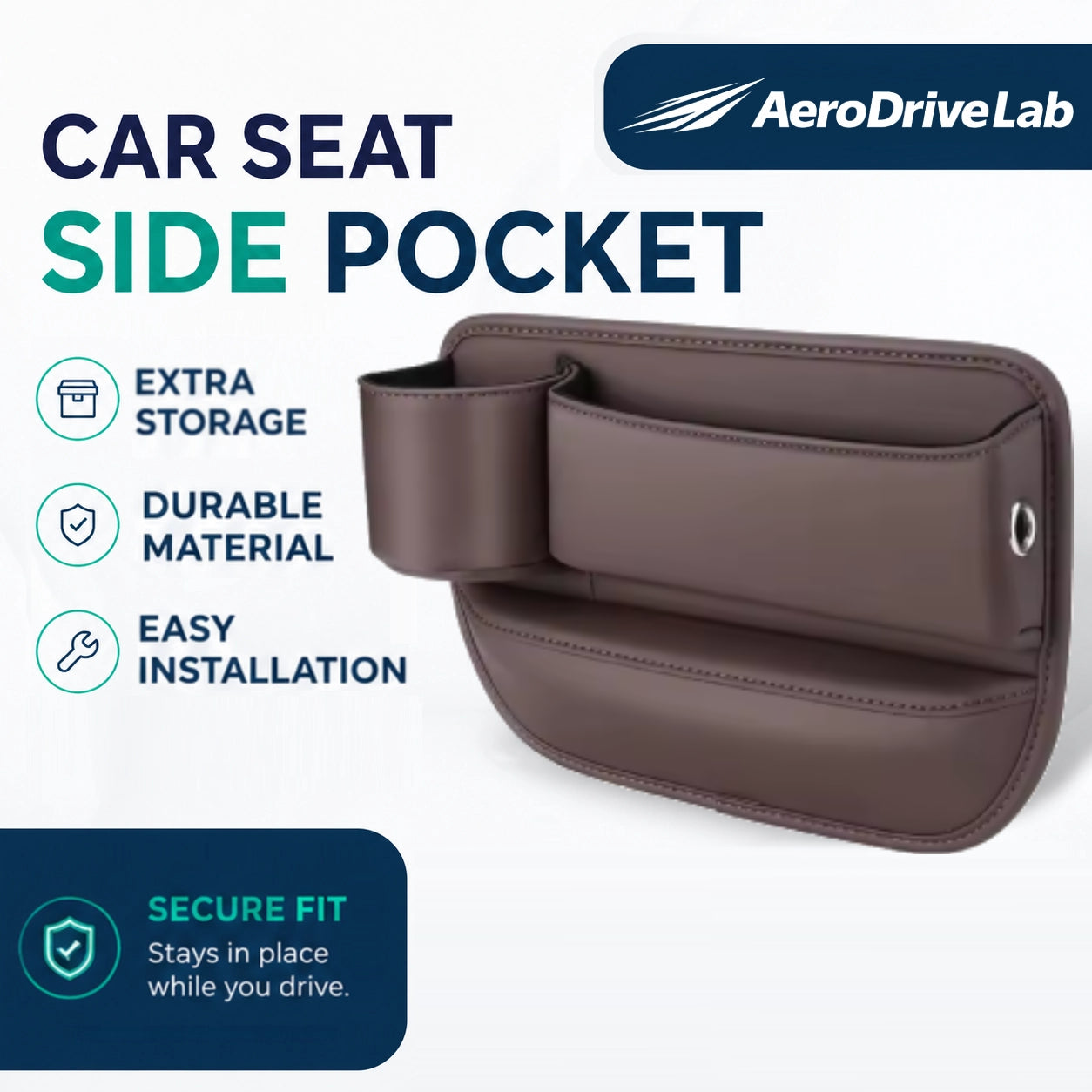 AeroDriveLab™ Car Seat Side Pocket