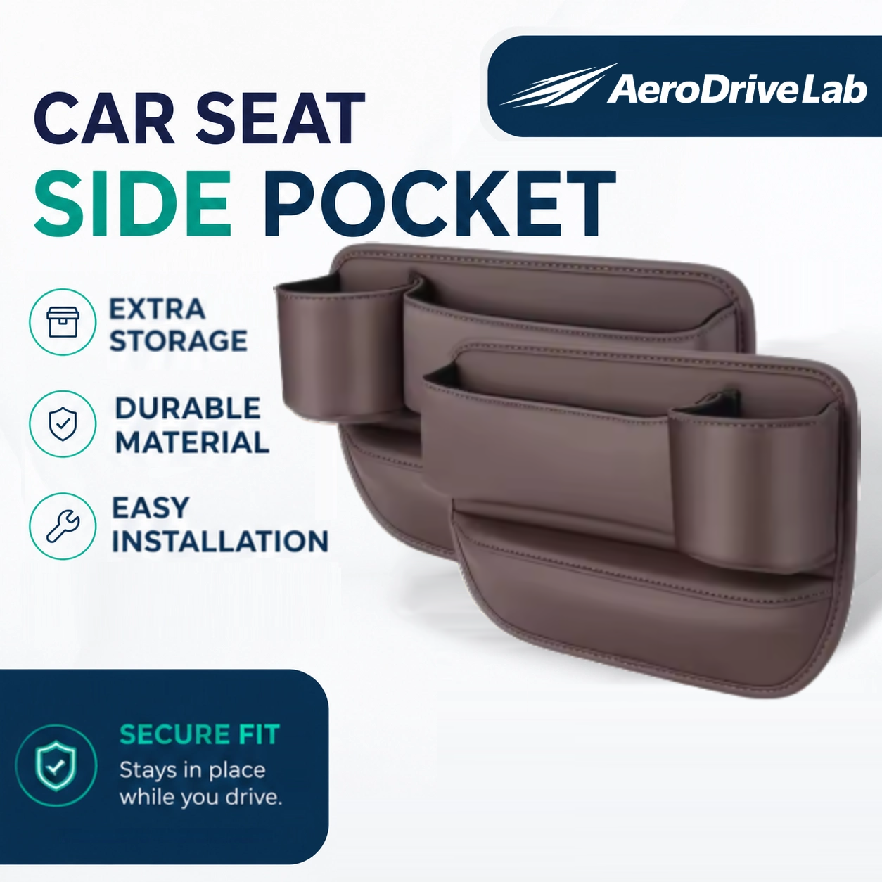 AeroDriveLab™ Car Seat Side Pocket