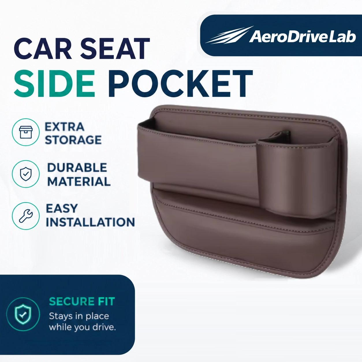 AeroDriveLab™ Car Seat Side Pocket