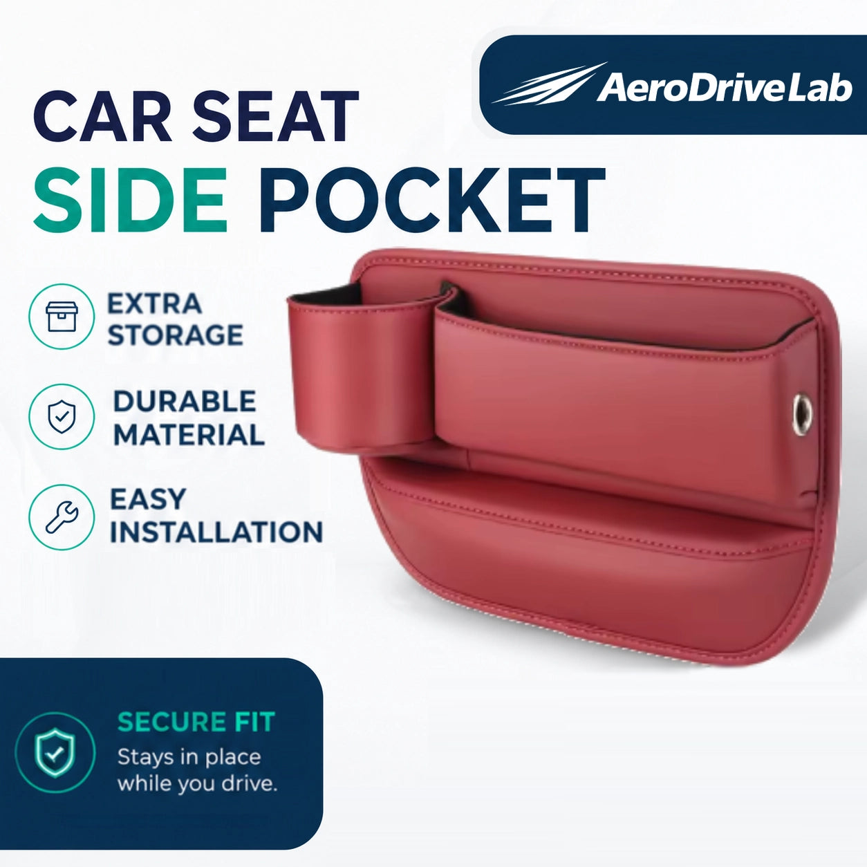 AeroDriveLab™ Car Seat Side Pocket