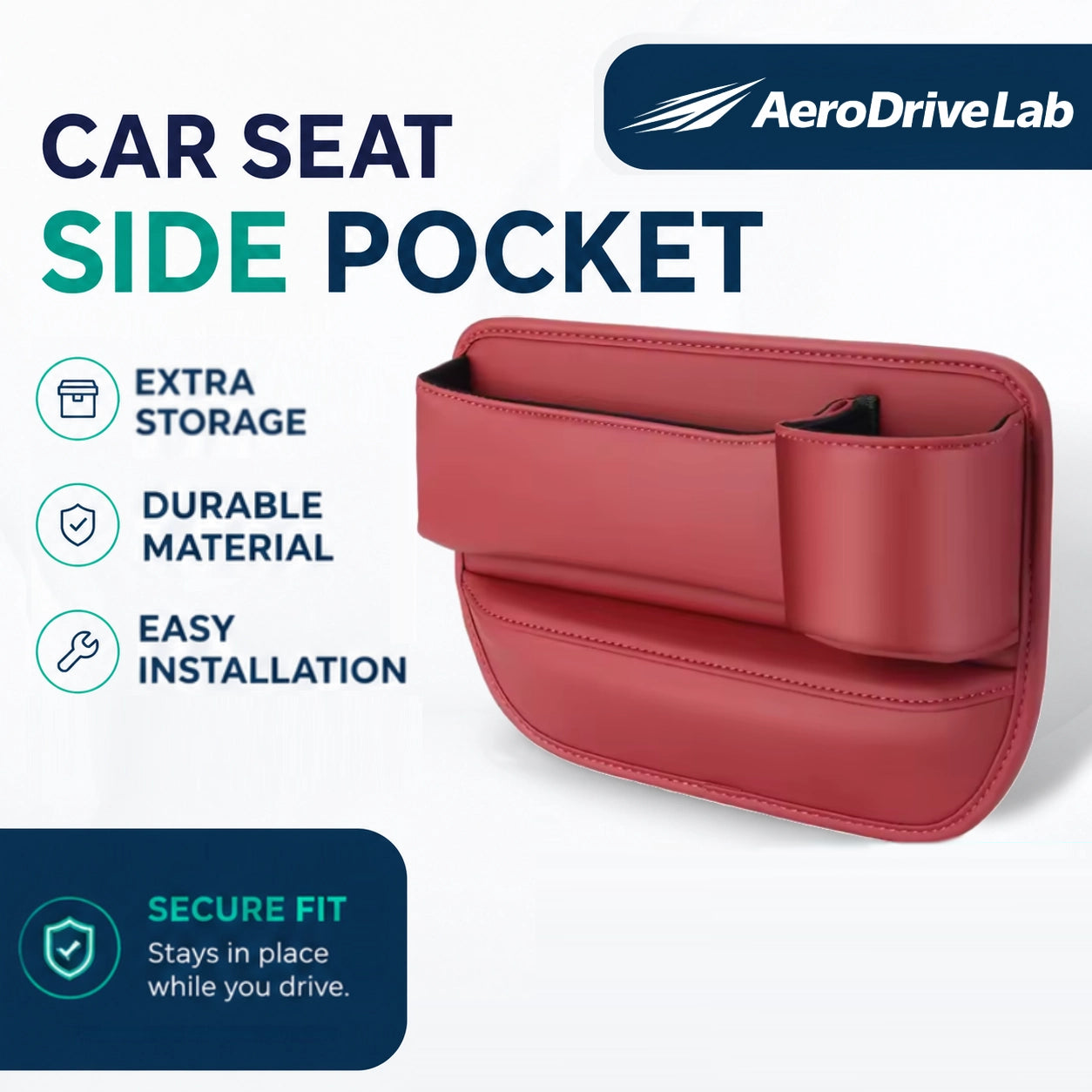 AeroDriveLab™ Car Seat Side Pocket