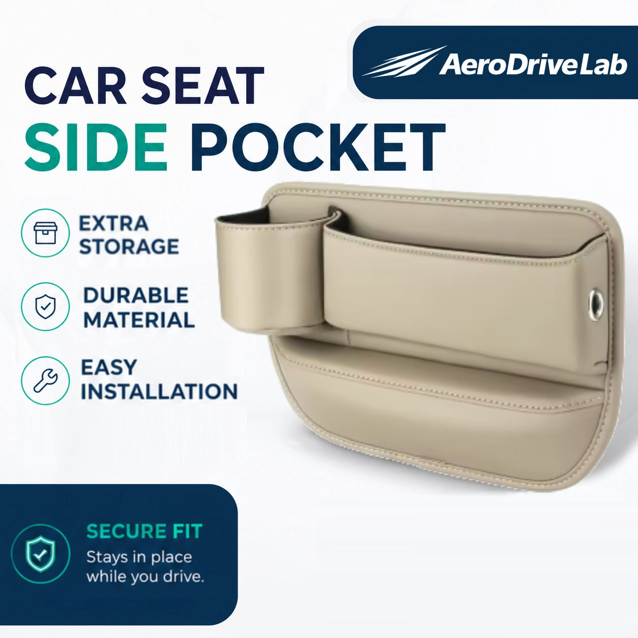 AeroDriveLab™ Car Seat Side Pocket