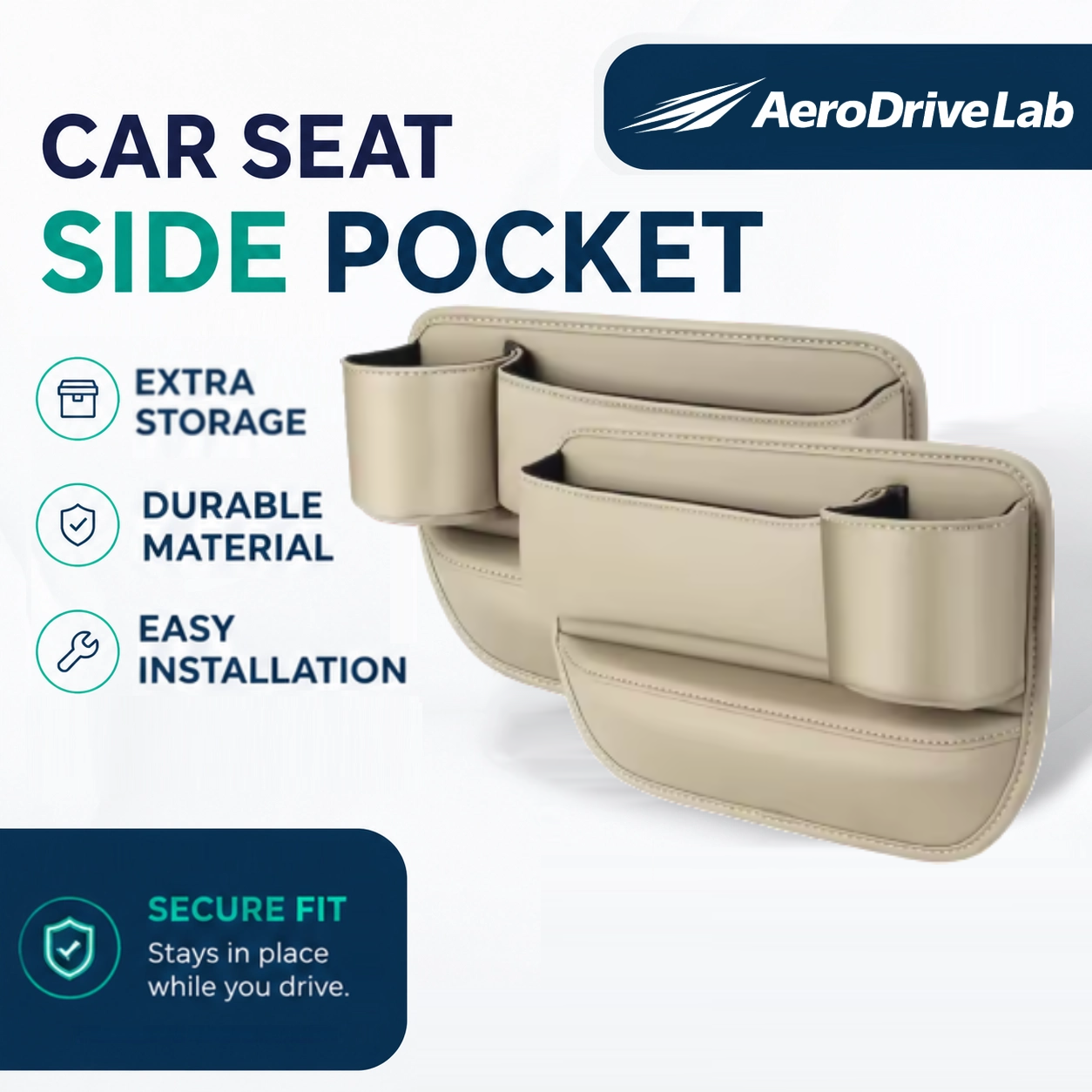 AeroDriveLab™ Car Seat Side Pocket