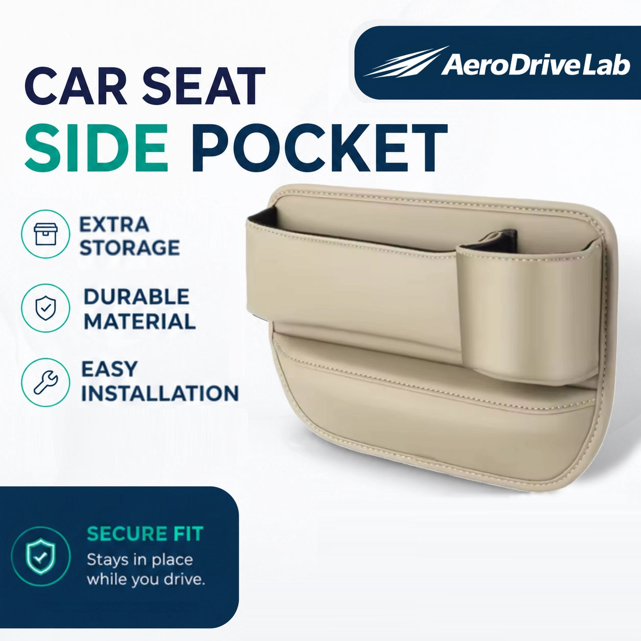 AeroDriveLab™ Car Seat Side Pocket